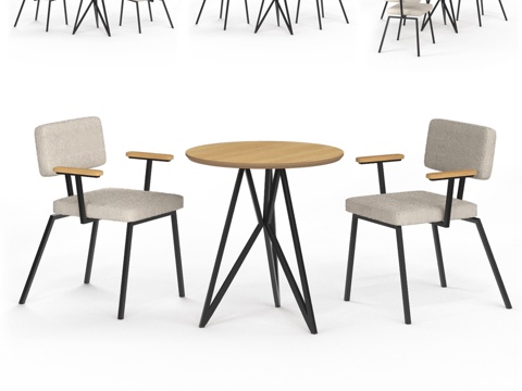  (OM) MANO FACTORY FLY+KRAB餐桌组合3d模型 