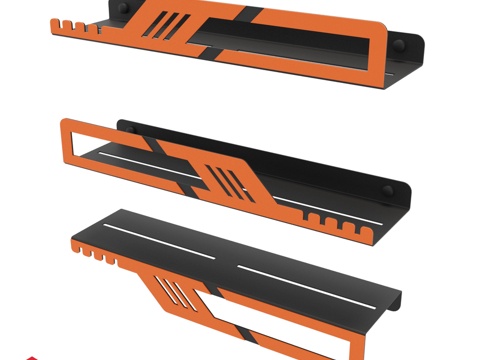  OM架子套装 赛博朋克钢屋3d模型 