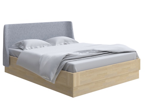 Lagom侧边木床带升降装置3d模型