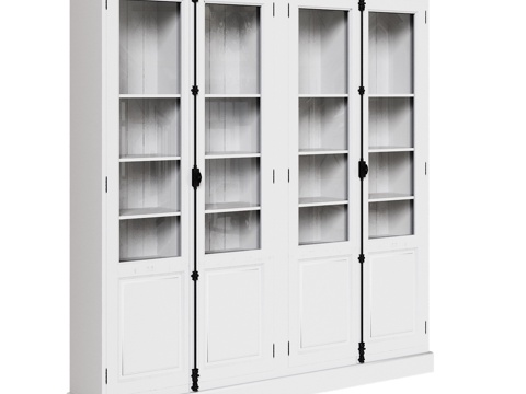  OM 经典款展示柜 宽205厘米3d模型 