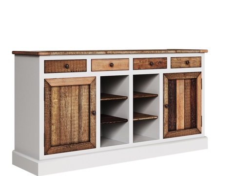  OM 175厘米乡村风格抽屉柜3d模型 