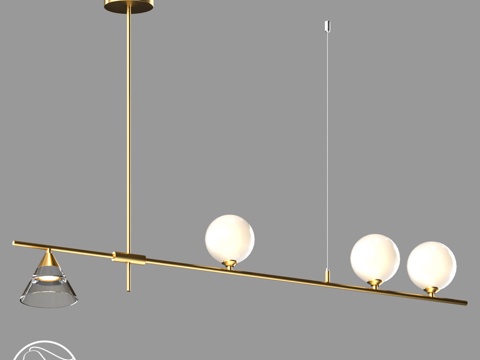  LampsShop.ru L1761 吊灯 织物灯3d模型 