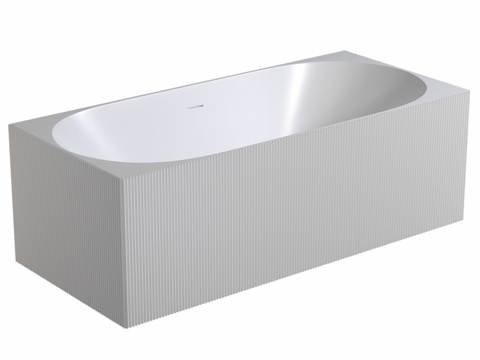  人造石浴缸 ABBER Stein AS96033d模型 