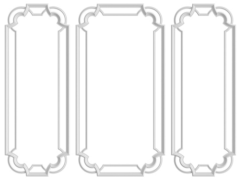  墙面装饰组合 No. 893d模型 