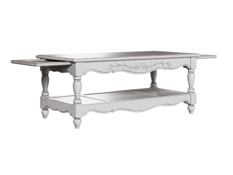  OM 经典风格咖啡桌3d模型 