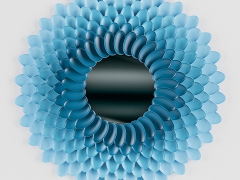  陈设 墙绘 镜子墙饰3d模型 