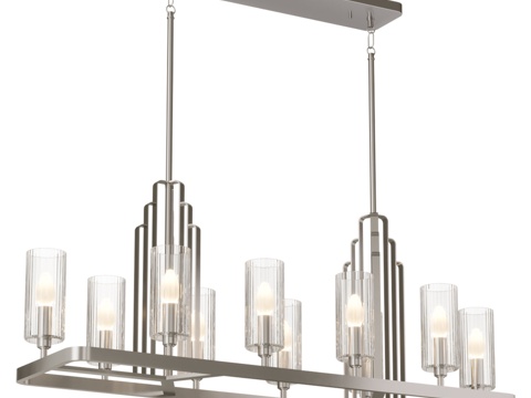  Kichler 吊灯 QN-KIMROSE10-PN3d模型 