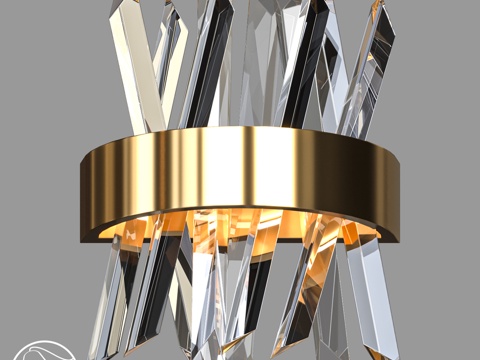  LampsShop.ru B4514 壁灯 Rocks Wa3d模型 