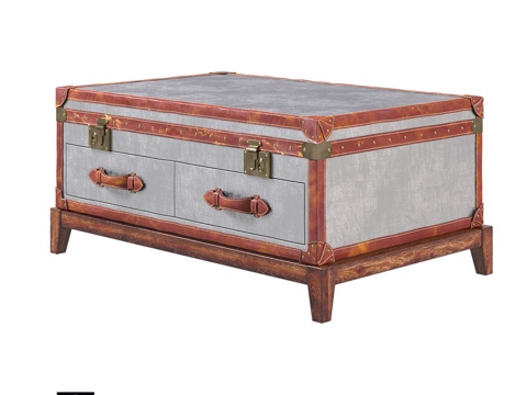  OM咖啡桌 Luggage 铝质饰面3d模型 