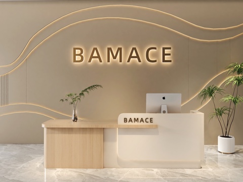  办公前台  酒店前台   餐厅前台    美容院前台3d模型 