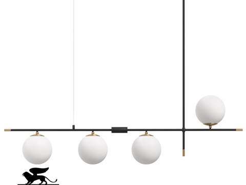  ARTE灯具OM A2225SP-4BK3d模型 