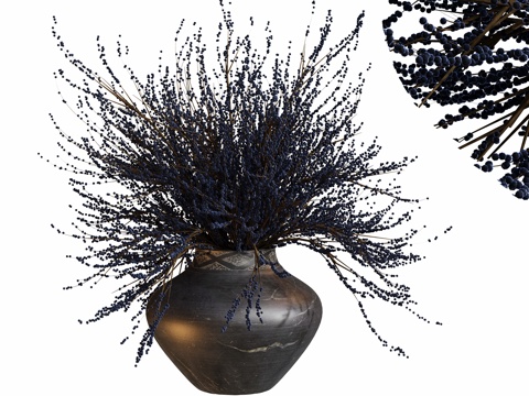  花瓶盆栽植物花卉3d模型 