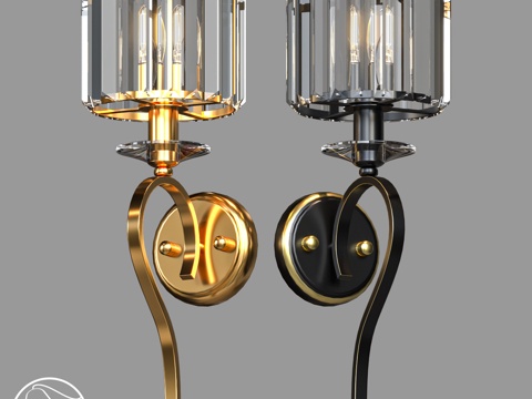 LampsShop.ru B4508 壁灯 Crown Wa3d模型