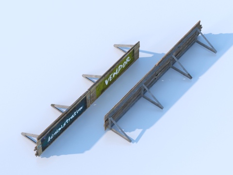  广告牌 广告架3d模型 