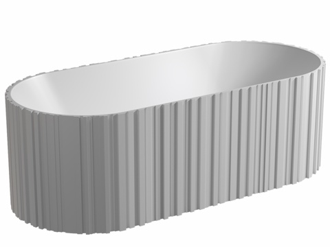  人造石浴缸 ABBER Stein AS96533d模型 