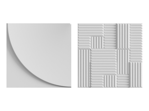  3D装饰板350号与351号 LepGrand3d模型 