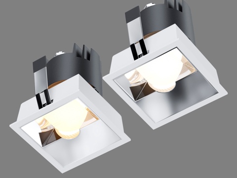  LED吸顶灯 Inline 10W 白色镀铬 25091 L3d模型 