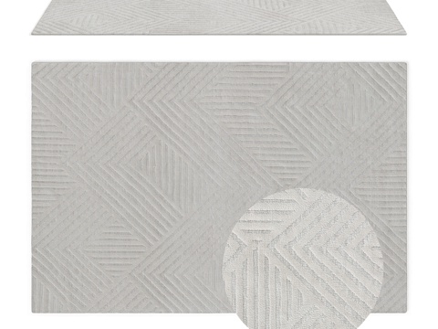  堆绒地毯 Decaro Rugs D1100053d模型 