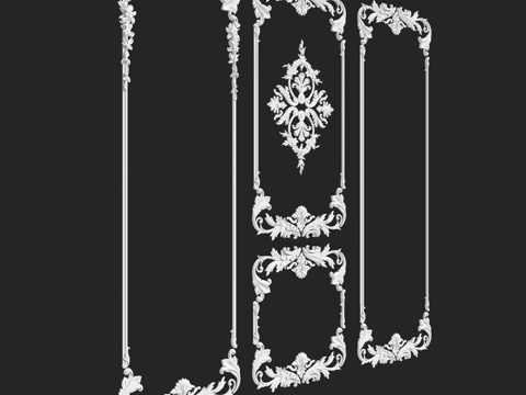  RosLepnina出品 BRITTANI系列4-5-6号框3d模型 