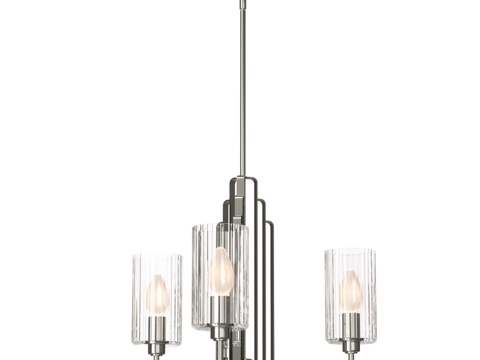  基克勒水晶吊灯 QN-KIMROSE3-PN3d模型 