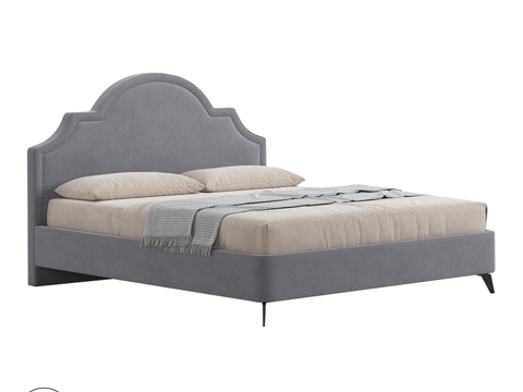  OM OXFORD带腿床3d模型 