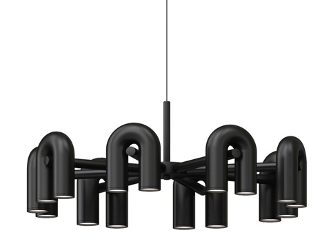  08465-8.19 OM黑色Canti吊灯3d模型 