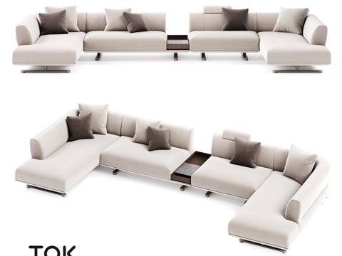  (OM) TAKT S7 模块化沙发系列 Tok Furni3d模型 