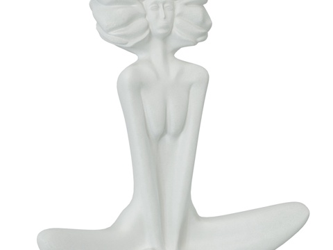  OM雕塑瑜伽女孩由HPDECOR出品3d模型 