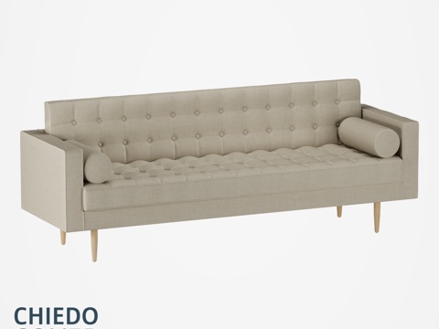  OM沙发 直线款波士顿3d模型 