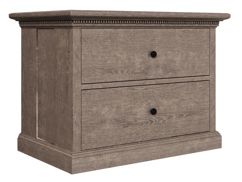  OM美式双抽文件柜3d模型 