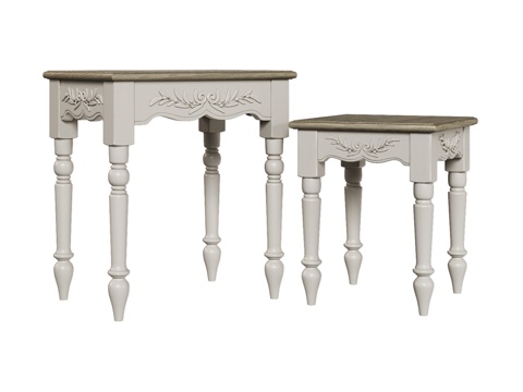  OM 经典风格双边桌套装3d模型 