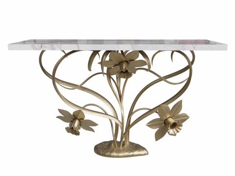  OM边桌水仙3d模型 