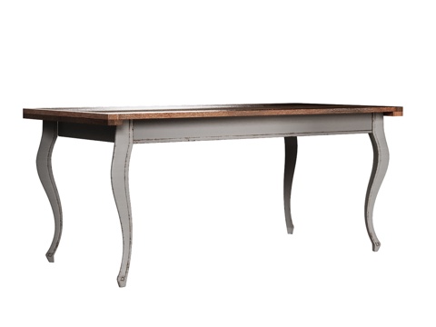  OM折叠餐桌180 280x90厘米乡村风3d模型 