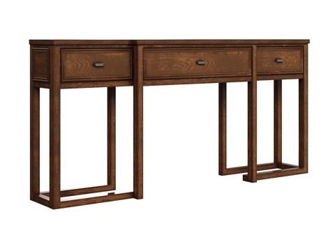  OM三抽屉美式风格边柜3d模型 