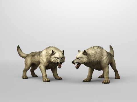  狂暴苔原战狼3d模型 