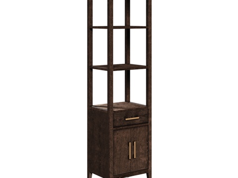  OM简约风格浴室柜3d模型 