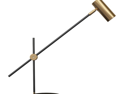  台灯 Monto 黑色 07711-T,19 OM3d模型 