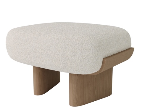  OM 石园凳3d模型 