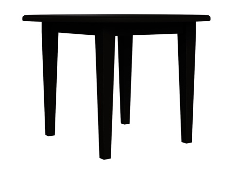  OM经典风格圆形滑动餐桌3d模型 