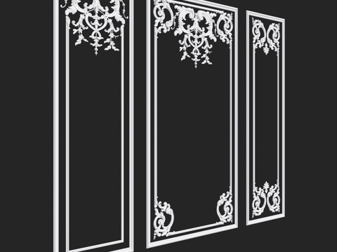  RosLepnina出品DANIEL系列1-2-3号框架3d模型 