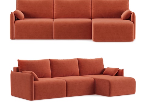  Ronny转角沙发3d模型 