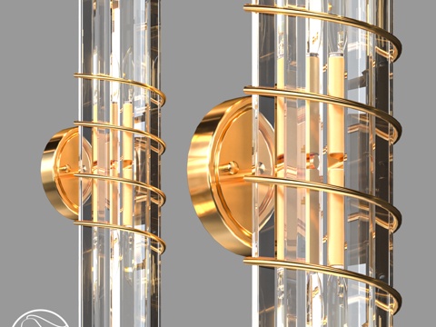  LampsShop.ru B4513 壁灯 Spiral3d模型 