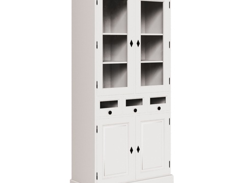  OM经典风格四门餐边柜3d模型 