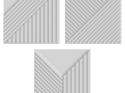  3D装饰板352-354号 LepGrand3d模型 