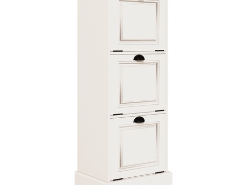  OM经典款三门平开柜3d模型 