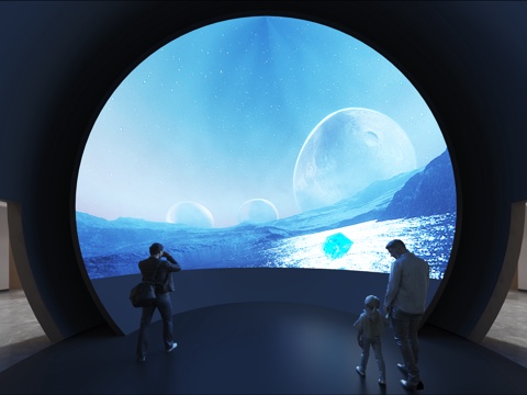  球幕影院3d模型 