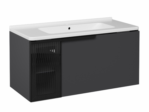  OM 带洗脸盆柜 STWORKI Gotland 100 炭3d模型 