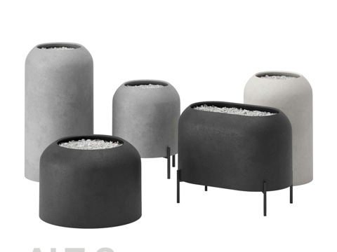  OM Alt-S 花盆 CYLINDER RV3d模型 