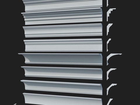  LepGrand光滑檐口套装323d模型 