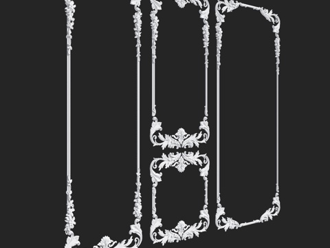  RosLepnina出品的BRITTANI 1-2-3号框架3d模型 